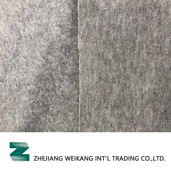 Grey Heather Melange Yarn Dye Disikat Bulu Biasa